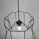 Qazqa Lampenschirm Granny Frame Schwarz Metalldraht Bild 5