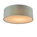 Qazqa Deckenleuchte Drum LED Grün Modern Textil Bild 2