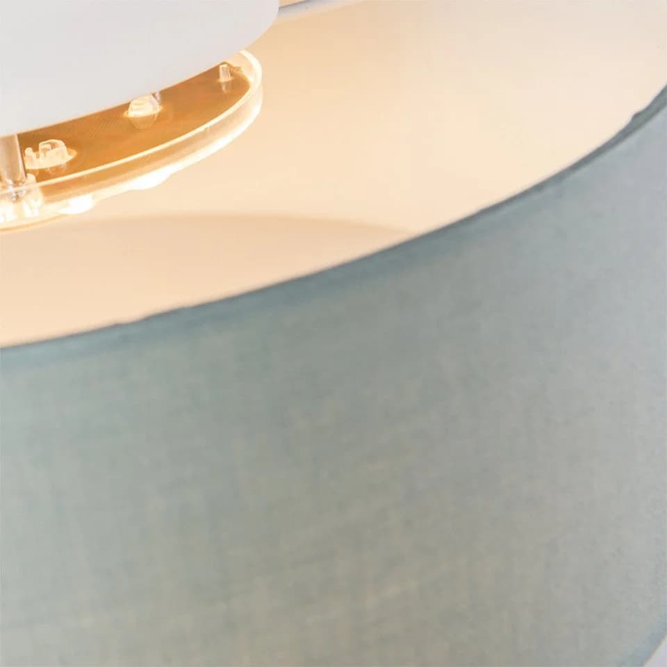 Qazqa Deckenleuchte Drum LED Grün Modern Textil - Bild 5