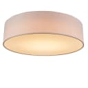 Qazqa Deckenleuchte Drum LED Rosa Modern Textil Bild 2