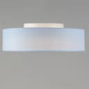 Qazqa Deckenleuchte Drum LED Blau Textil Modern Bild 1