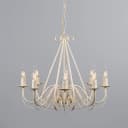 Qazqa Kronleuchter Giuseppe 8-flammig Taupe Stahl Bild 1