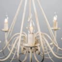 Qazqa Kronleuchter Giuseppe 8-flammig Taupe Stahl Bild 5