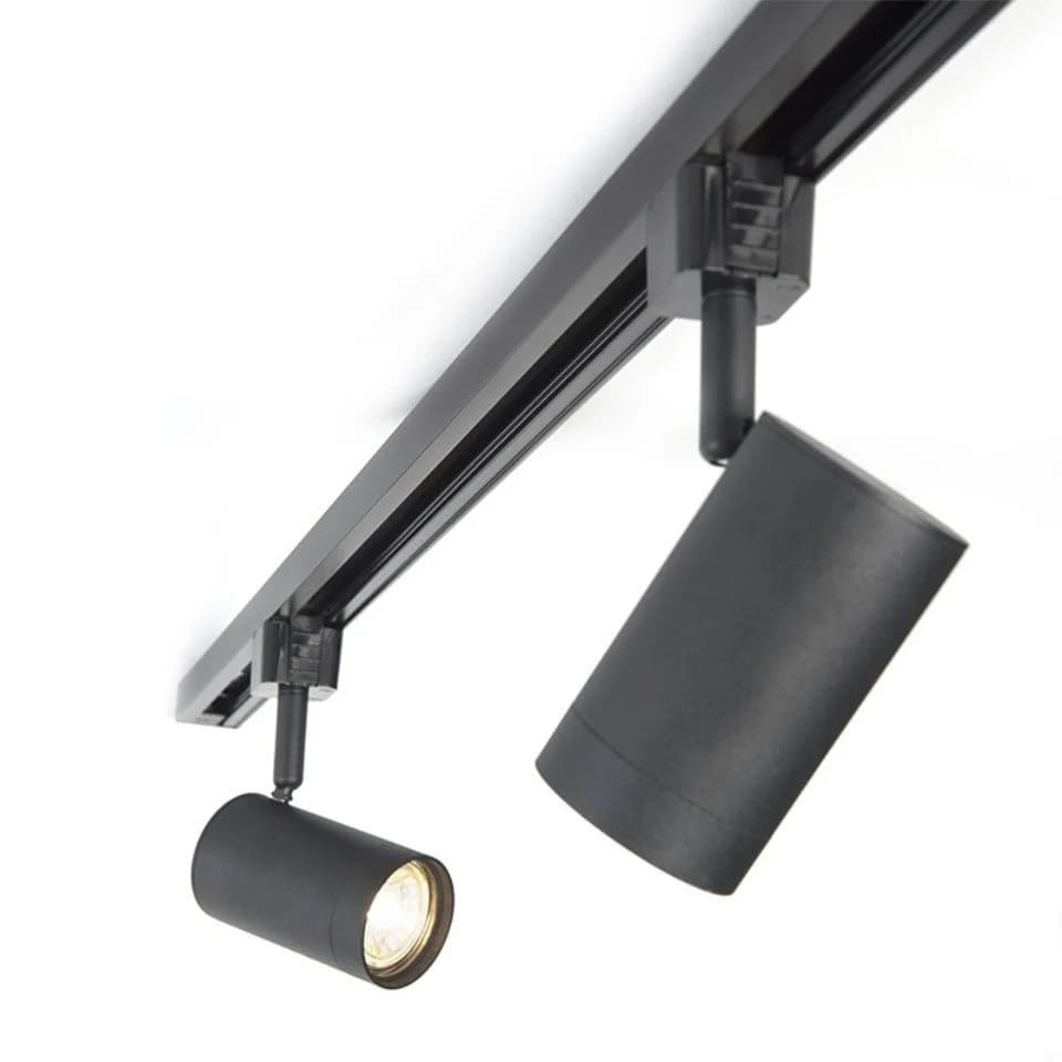 Qazqa Schienensystem Iconic Jeana 5-flammig Schwarz Stahl - Bild 4