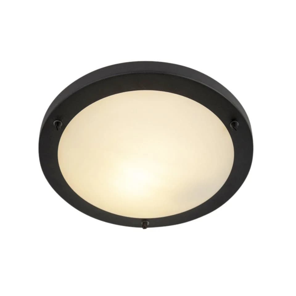 QAZQA Deckenleuchte Yuma Schwarz Glas Modern E27 - Bild 2