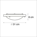 QAZQA Deckenleuchte Yuma Schwarz Glas Modern E27 Bild 3