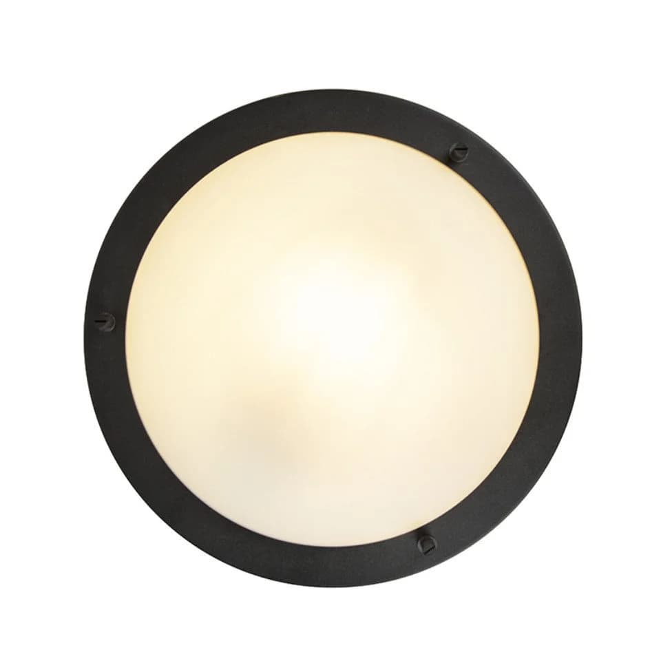 QAZQA Deckenleuchte Yuma Schwarz Glas Modern E27 - Bild 4
