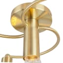 Qazqa Deckenleuchte Facile 4-flammig Gold/Messing Art Deco Stahl Bild 1