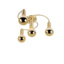 Qazqa Deckenleuchte Facile 4-flammig Gold/Messing Art Deco Stahl Bild 4