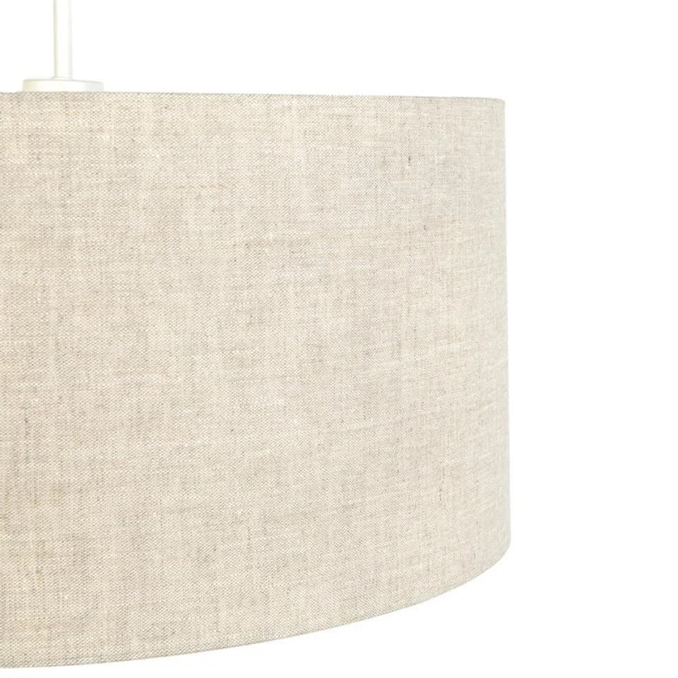 Qazqa Pendelleuchte Combi Grau Textil E27 Hängeleuchte - Bild 4