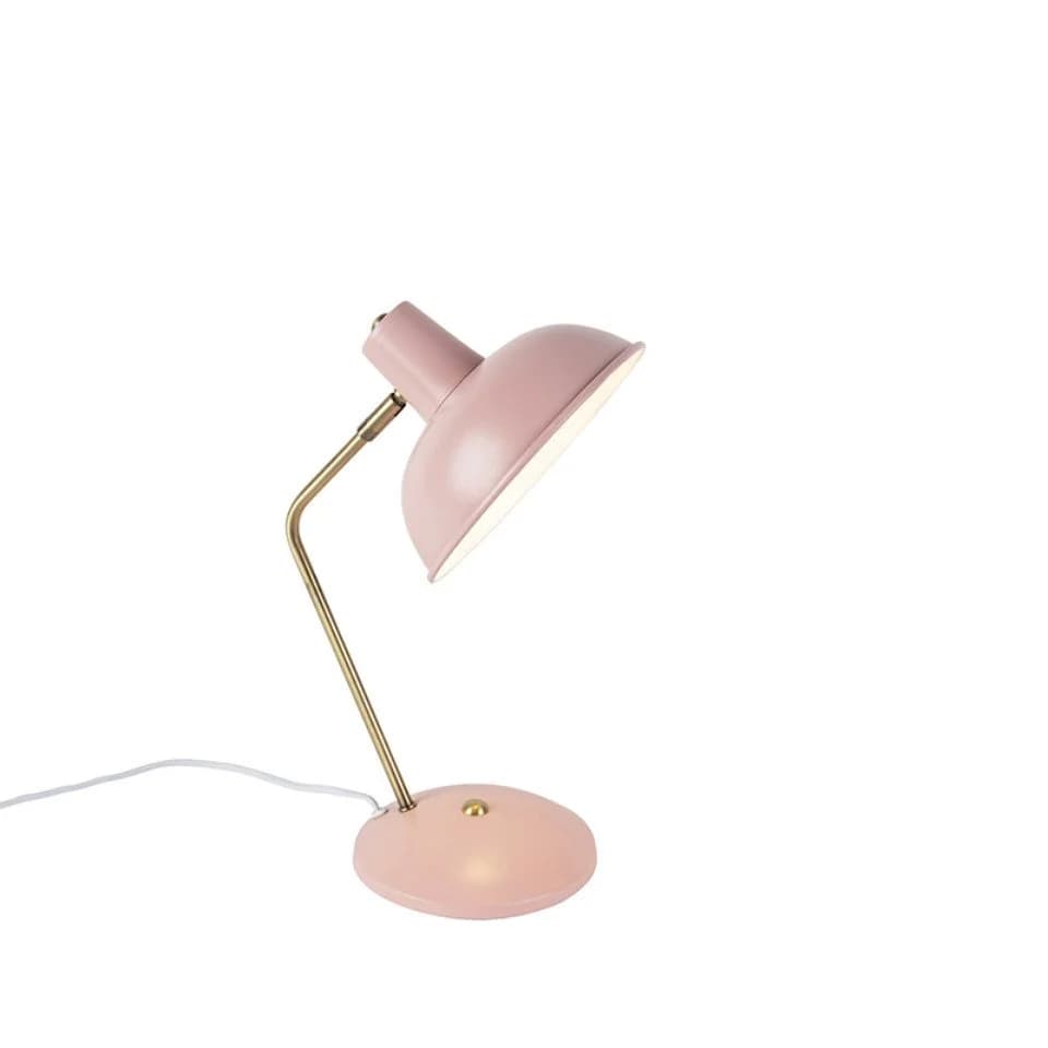 Qazqa Tischleuchte Milou Rosa Modern E14 Metall - Bild 2