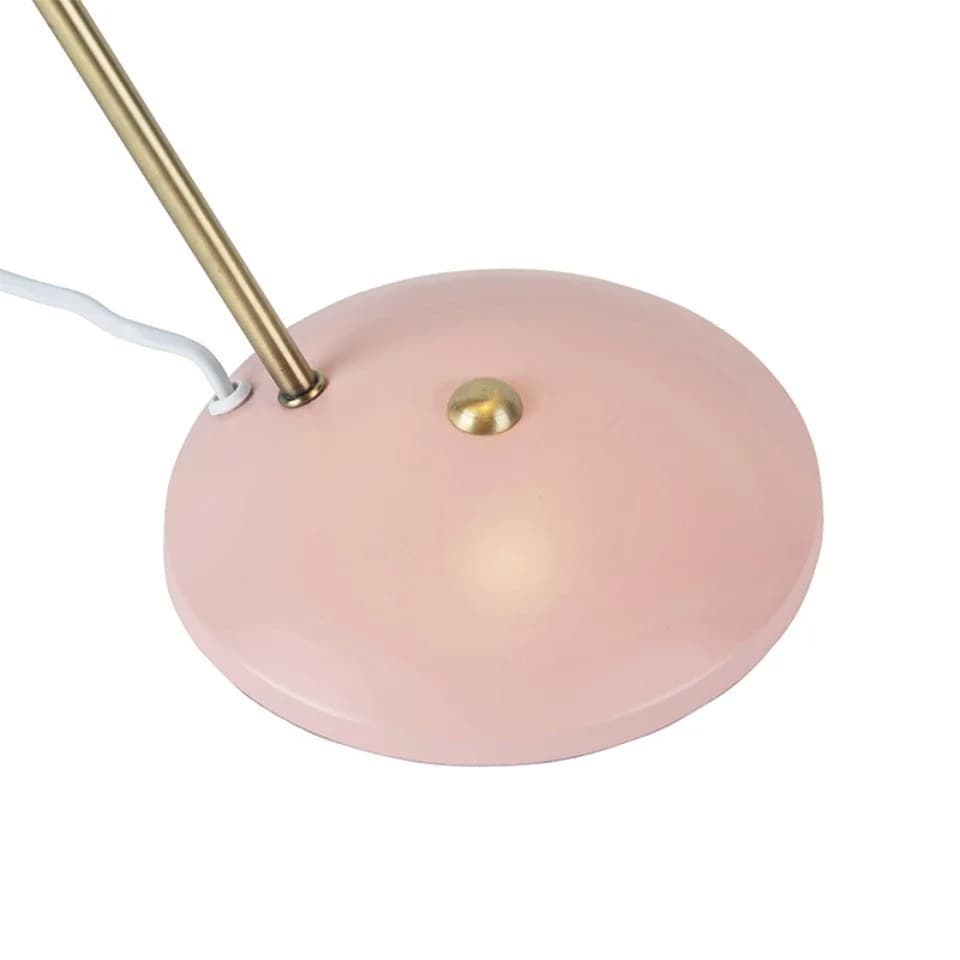 Qazqa Tischleuchte Milou Rosa Modern E14 Metall - Bild 4