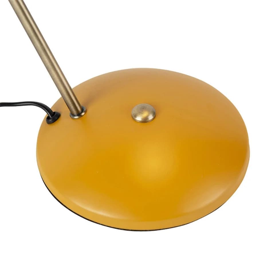 Qazqa Tischleuchte Milou E14 Gelb Modern Stahl - Bild 4