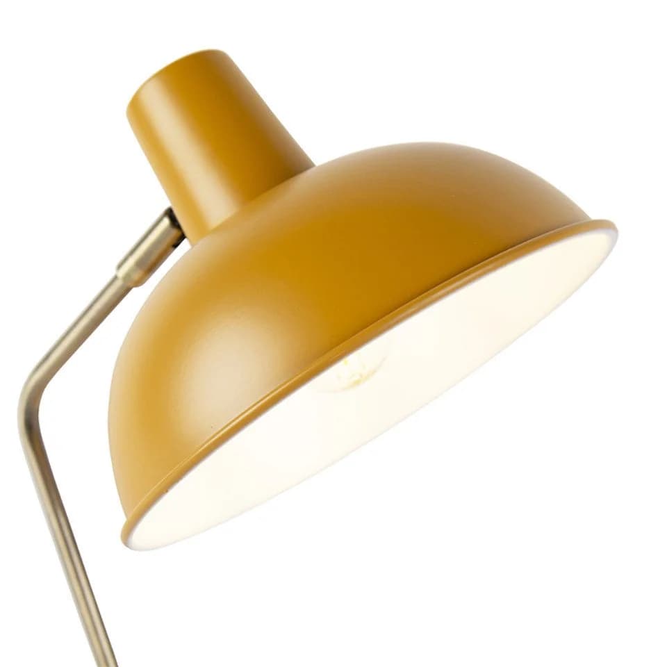 Qazqa Tischleuchte Milou E14 Gelb Modern Stahl - Bild 5