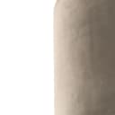 Qazqa Lampenschirm Cilinder Velours Taupe Gold Bild 1