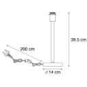 Qazqa Tischleuchte Simplo 1-flammig Gold Messington Bild 3