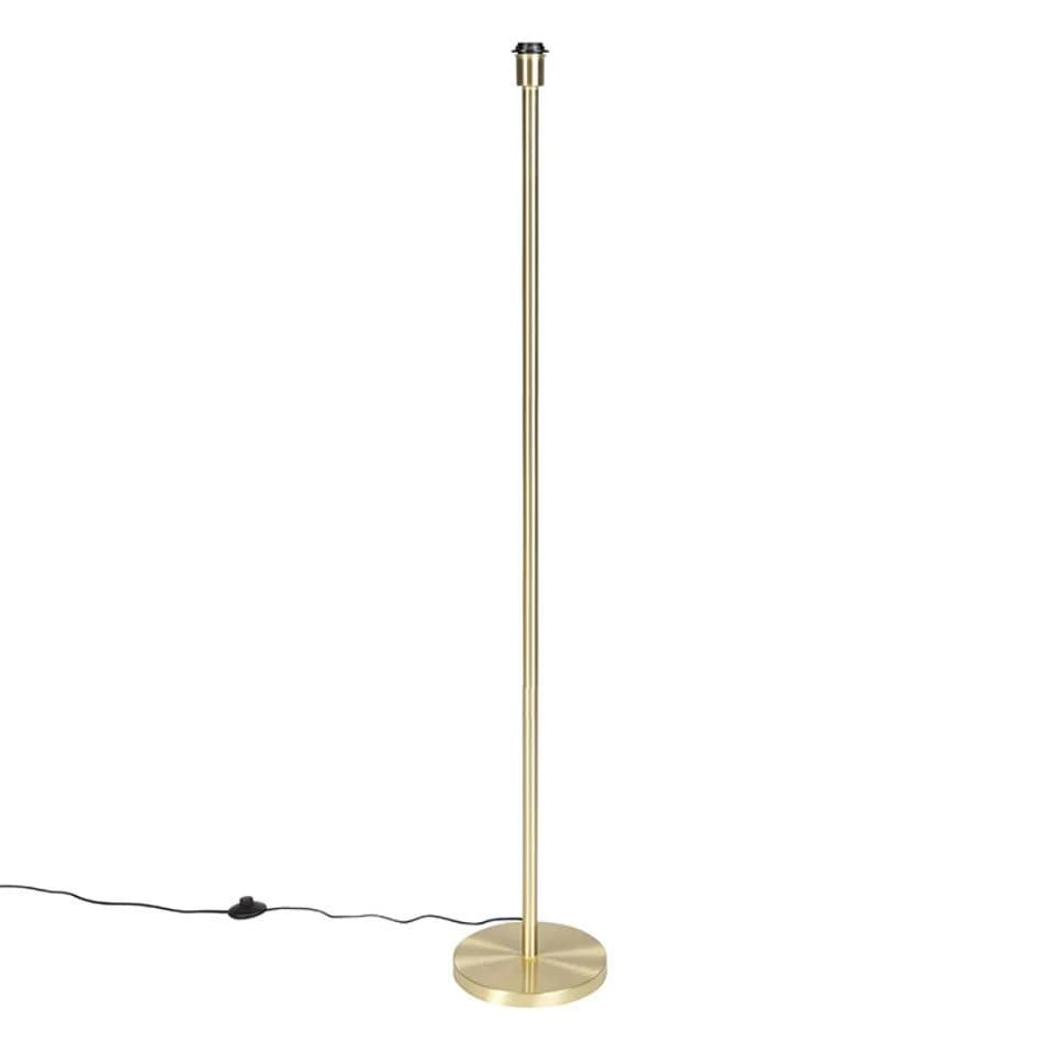Qazqa Stehlampe Simplo E27 Gold Messing Modern - Bild 2