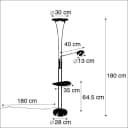 QAZQA Stehlampe Sevilla Dimmbar LED Stahl Modern Bild 3