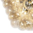 Qazqa Pendelleuchte Uvas Art Deco Gold/Messing 8-flammig Glas Stahl Bild 5