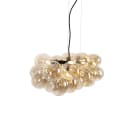 Qazqa Pendelleuchte Uvas 8-flammig Gold/Messing Glas Art-Deco Bild 3