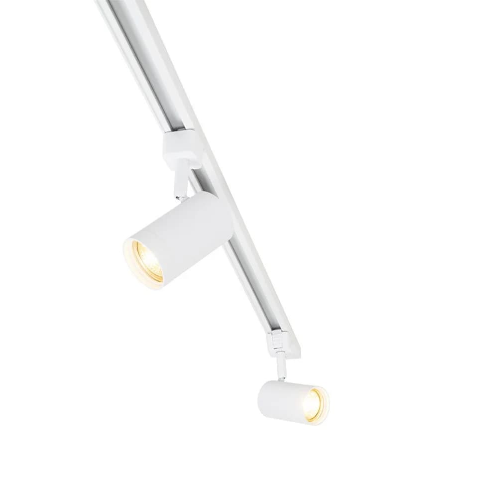 Qazqa Schienensystem Iconic Jeana 5-flammig Weiß Aluminium Modern - Bild 4