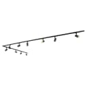 Qazqa Schienensystem Jeana 10-flammig Schwarz Aluminium GU10 Modern Bild 2