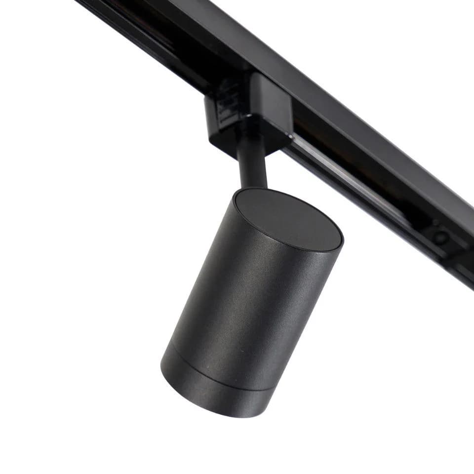 Qazqa Schienensystem Jeana 10-flammig Schwarz Aluminium GU10 Modern - Bild 4