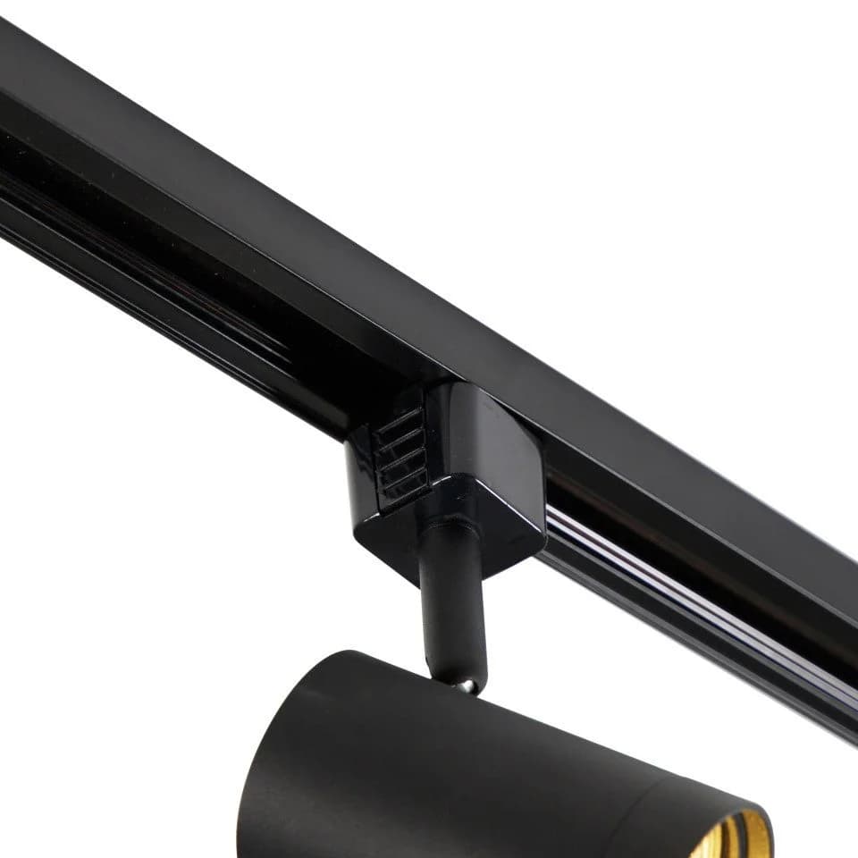 Qazqa Schienensystem Jeana 10-flammig Schwarz Aluminium GU10 Modern - Bild 5