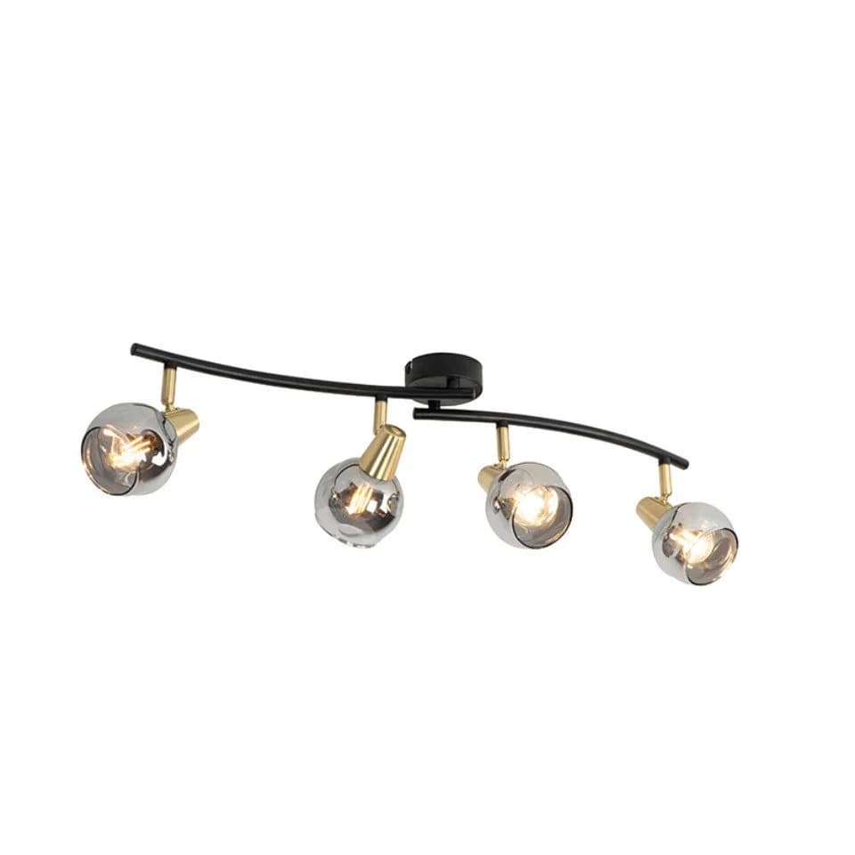 Qazqa Deckenleuchte Vidro Gold Glas Art Deco - Bild 2