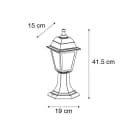 Qazqa Außen-Stehlampe Capital Gold/Messing E27 IP44 Bild 1