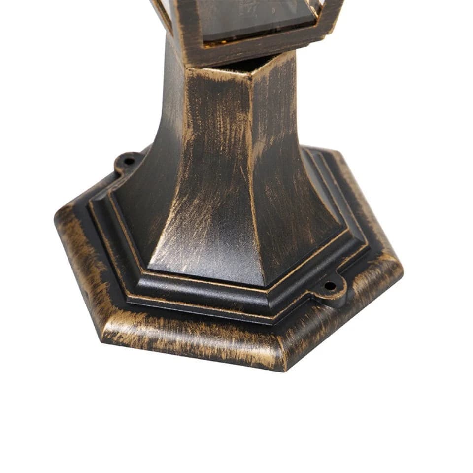 Qazqa Außen-Stehlampe Capital Gold/Messing E27 IP44 - Bild 5