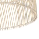 QAZQA Stehlampe Sam Weiß Rattan E27 Landhaus Bild 4