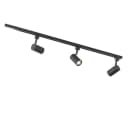 Qazqa Schienensystem Jeana 3-flammig Schwarz LED WiFi Bild 5