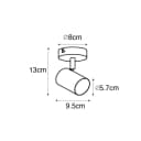 QAZQA LED Aufbaustrahler Jeana Stahl Modern Bild 3