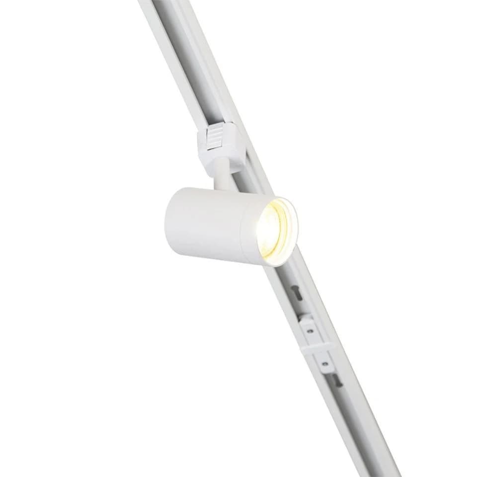 Qazqa Schienensystem Iconic Jeana 14-flammig Weiß Stahl - Bild 4