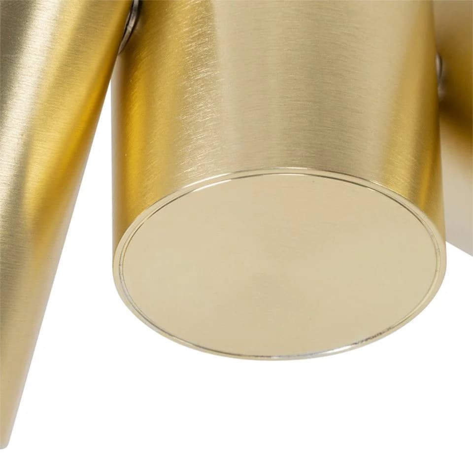 Qazqa LED Aufbaustrahler Michael, Gold/Messing, Stahl, 2-flammig - Bild 4