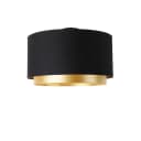 Qazqa Deckenleuchte Shade-duo Schwarz Modern Textil Bild 2
