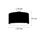 Qazqa Deckenleuchte Shade-duo Schwarz Modern Textil Bild 3