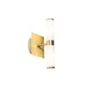 Qazqa Wandleuchte Bath Gold 2-flammig Bild 1