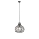 Qazqa Pendelleuchte Saffira Schwarz Modern Aluminium 1-flammig Bild 1