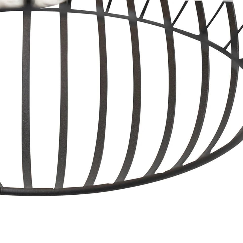 Qazqa Pendelleuchte Saffira Schwarz Modern Aluminium 1-flammig - Bild 5