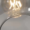 Qazqa Bogenlampe Zuzanna Grau Schwarz Art Deco E27 Bild 1