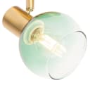 Qazqa LED Aufbaustrahler Vidro Art Deco Grün Gold Stahl Bild 4