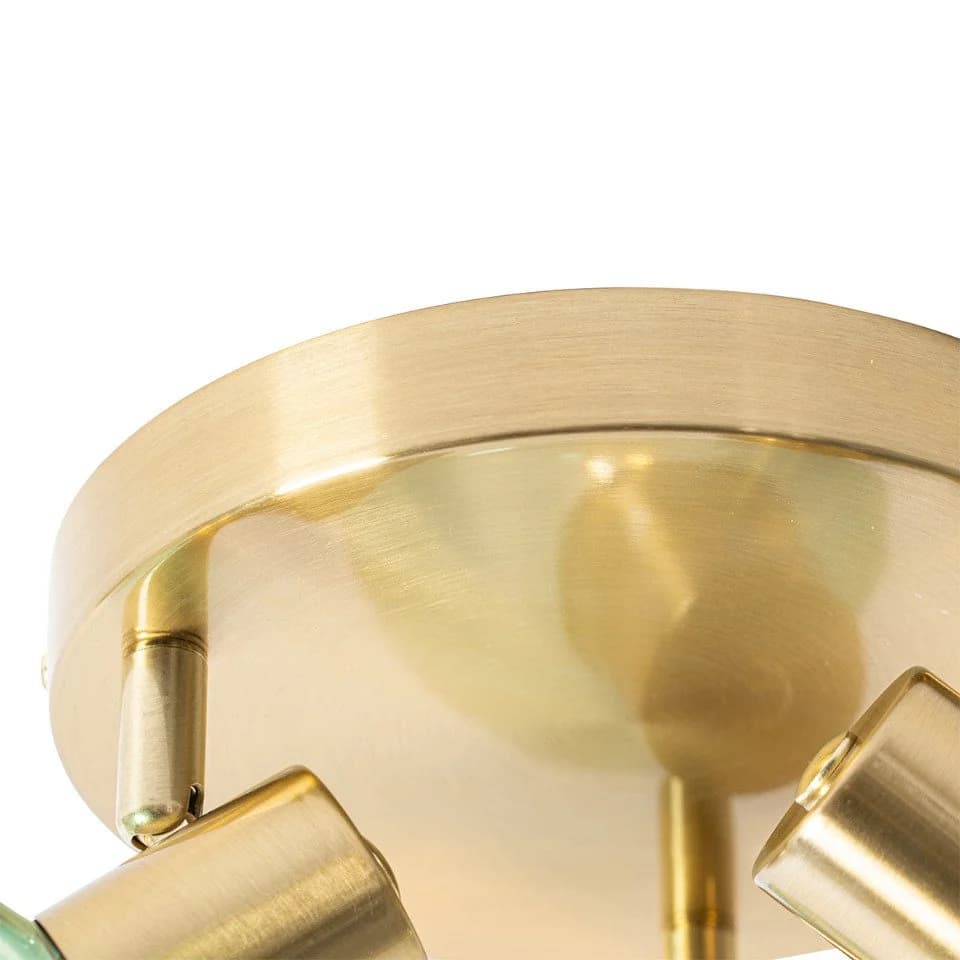 Qazqa LED Aufbaustrahler Vidro Art Deco 3-flammig Grün - Bild 4