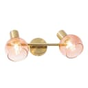 Qazqa LED Aufbaustrahler Vidro Rosa Art Deco Stahl 2-flammig Bild 1