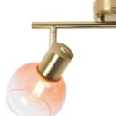 Qazqa LED Aufbaustrahler Vidro Rosa Art Deco Stahl 2-flammig Bild 5