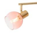 Qazqa LED Aufbaustrahler Vidro Rosa Art Deco 4-flammig E14 Bild 1