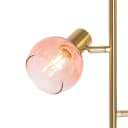 Qazqa Stehlampe Vidro Rosa Art Deco Stahl 3-flammig E14 Bild 3