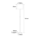 Qazqa Stehlampe Mels Holz Leinen 1-flammig Bild 1