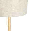 Qazqa Stehlampe Mels Holz Leinen 1-flammig Bild 5